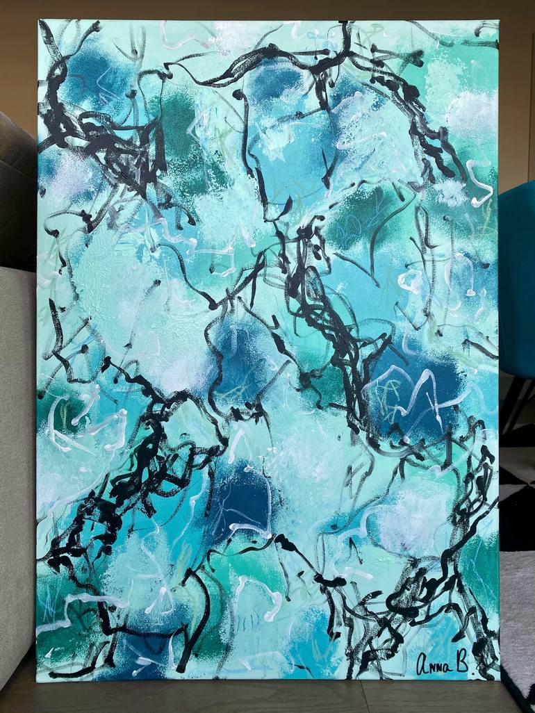 Original Expressionism Abstract Painting by Anna Barrachina