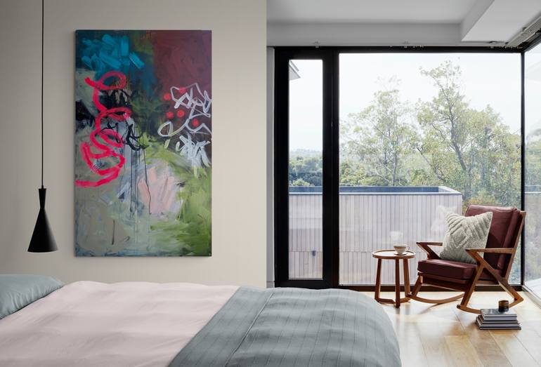 Original Abstract Expressionism Abstract Painting by Anna Barrachina