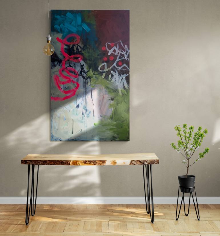 Original Abstract Expressionism Abstract Painting by Anna Barrachina