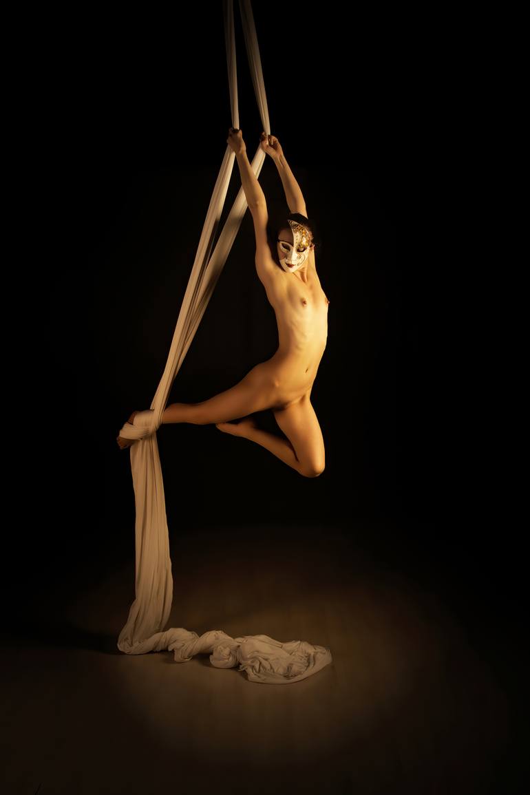 aerial silk, nude girl, nude athletic, naked athlete, nude aerialist, nude...