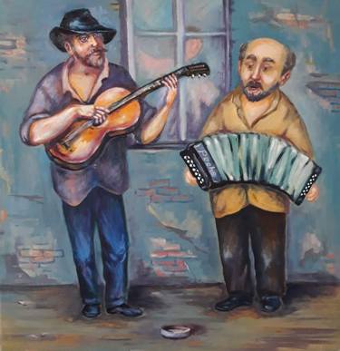 Original Figurative Music Paintings by Temo Peche