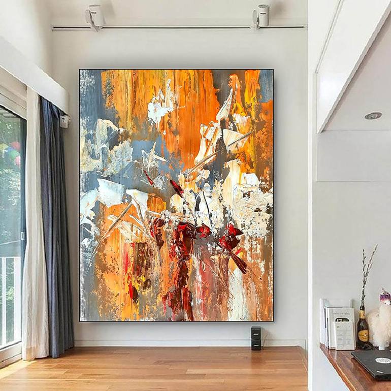 Original Abstract Expressionism Abstract Painting by Kal Soom