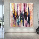 Large Canvas Wall Art, Original Abstract Painting, Textured Canvas Art,  Extra Large Wall Art Abstract Painting, Acrylic Painting EM58 