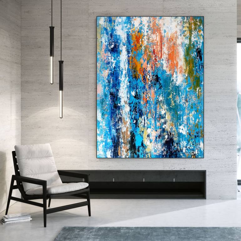 Original Abstract Patterns Painting by Kal Soom