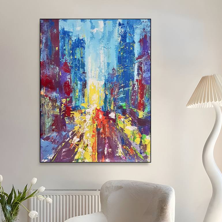 Original Cities Painting by Kal Soom