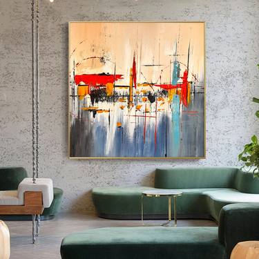 Original Art Deco Abstract Paintings by Kal Soom