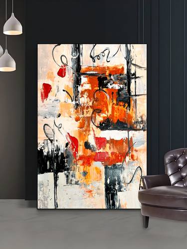 Original Abstract Expressionism Abstract Painting by Kal Soom