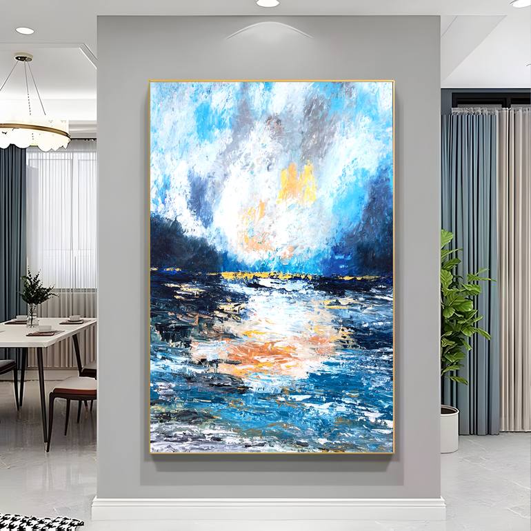 Original Abstract Expressionism Abstract Painting by Kal Soom
