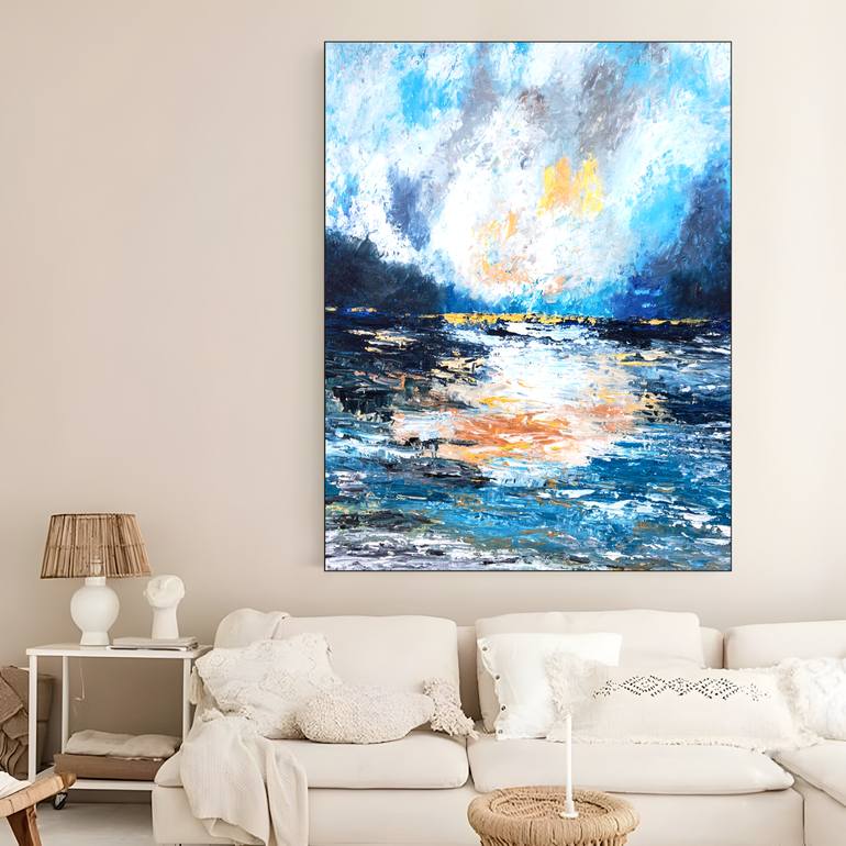 Original Abstract Expressionism Abstract Painting by Kal Soom