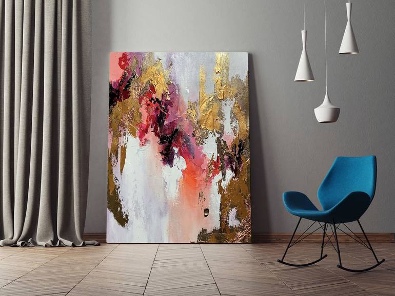 Original Art Deco Abstract Painting by Kal Soom