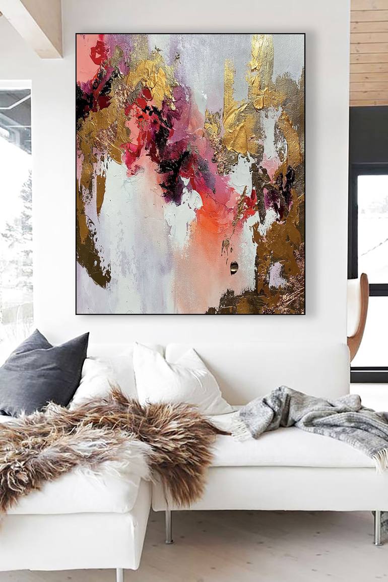 Original Art Deco Abstract Painting by Kal Soom