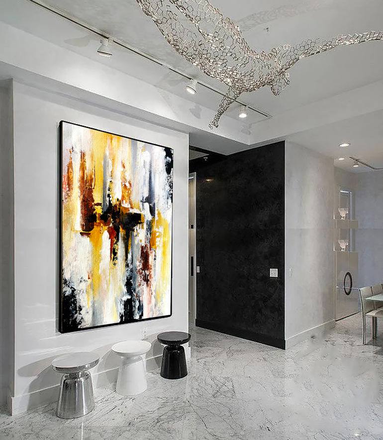 Original Abstract Expressionism Abstract Painting by Kal Soom