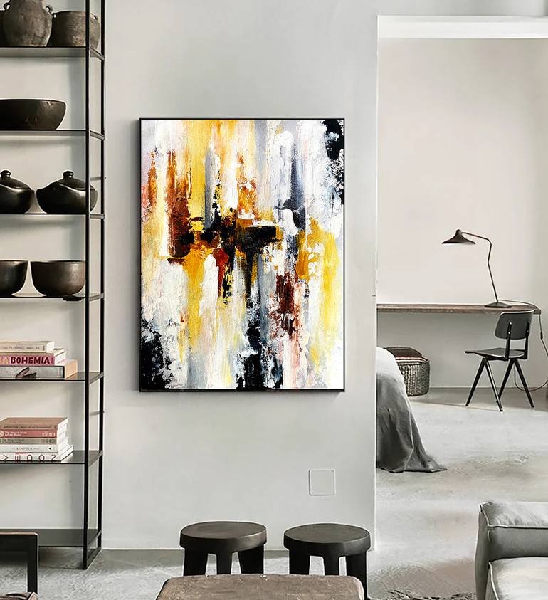Original Abstract Expressionism Abstract Painting by Kal Soom