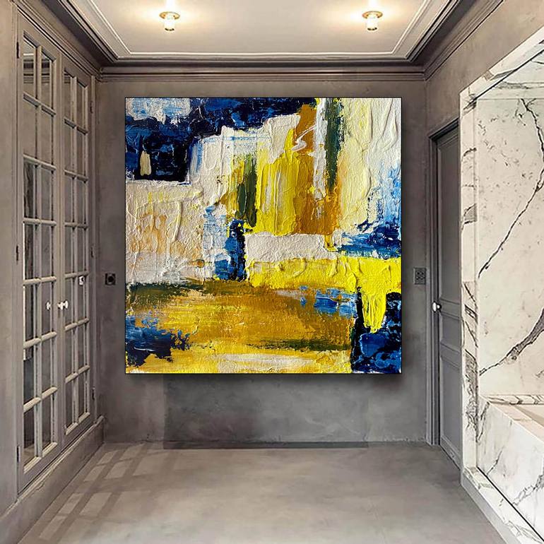 Original Abstract Painting , Modern Wall Decor, Oversized Wall Art,  Housewarming gift, Acrylic Painting, Large Canvas Art, Textured -LV-049  Painting by Kal Soom