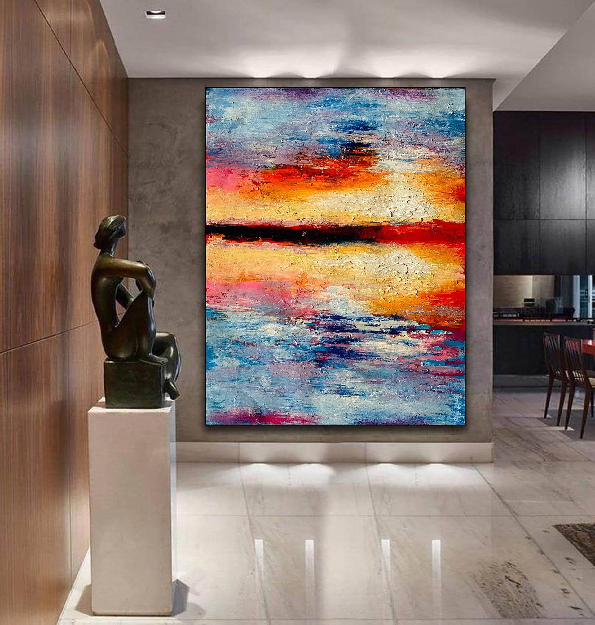 Wall Decor, Abstract Painting, Modern Room Decor, Wall Hangings, Unique Wall  Art, Original Artwork, Extra Large Wall Art, office decor LV-057 Painting  by Kal Soom