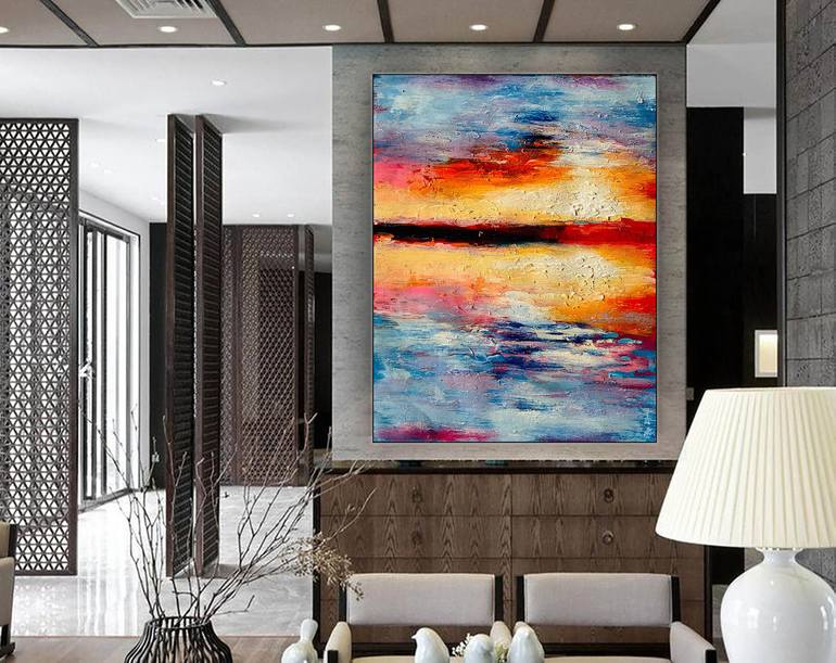 Contemporary Art, Original Painting Abstract. Large Abstract Wall Art,  Large Painting Canvas, Extra Large Wall Art, Large Painting LV-035 Painting  by Kal Soom