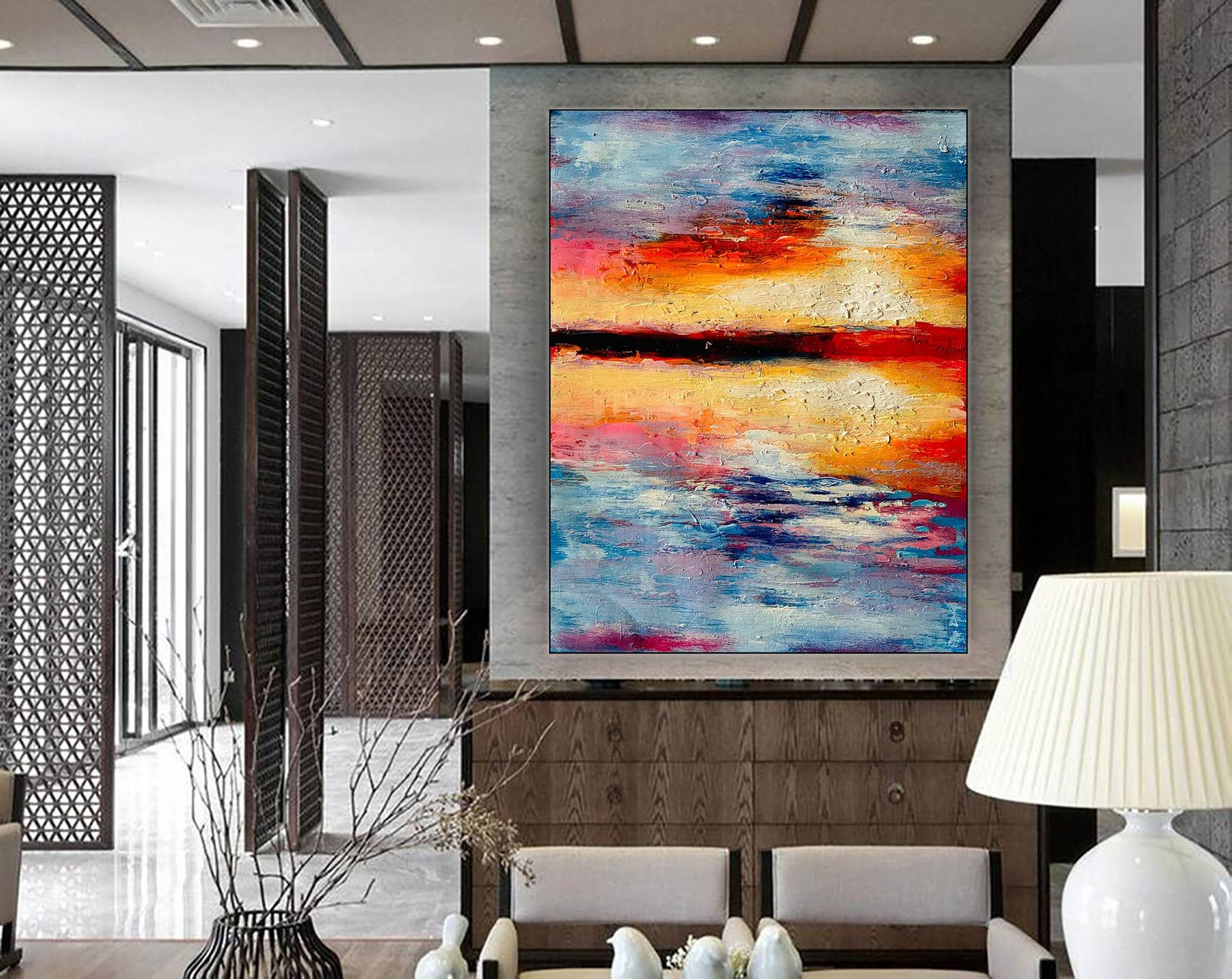 Wall Decor, Abstract Painting, Modern Room Decor, Wall Hangings, Unique Wall  Art, Original Artwork, Extra Large Wall Art, office decor LV-057 Painting  by Kal Soom