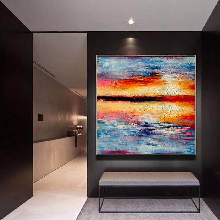 Original Abstract Expressionism Abstract Painting by Kal Soom