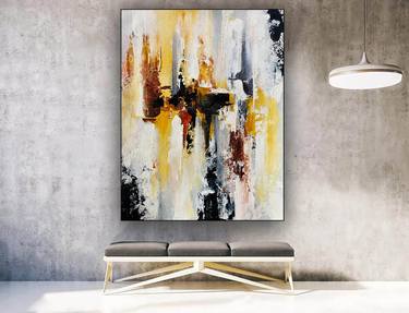 large abstract oil painting,original abstract painting,large canvas  art,textured wall art,abstract canvas wall art,acrylic painting -LV140  Painting by Kal Soom