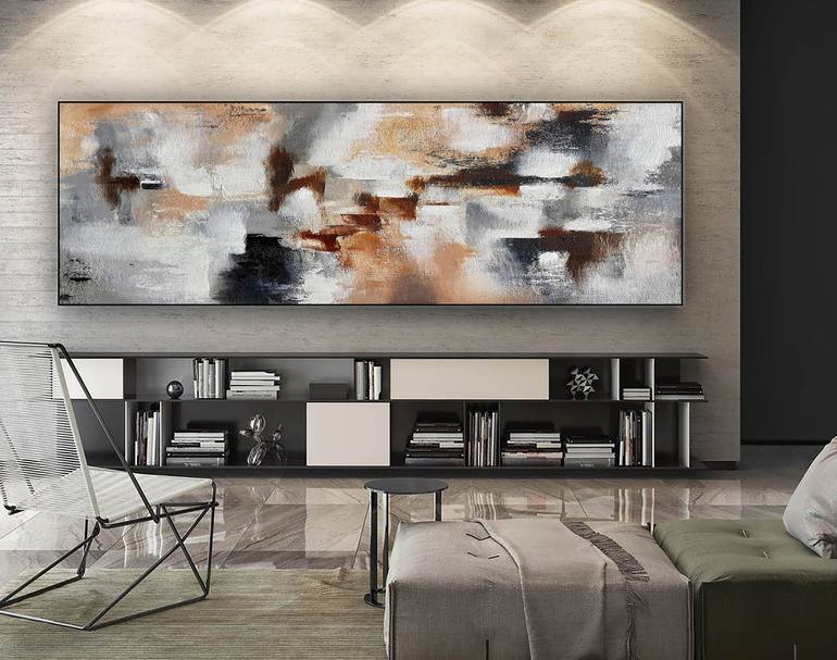 Bstract Canvas Art Large Acrylic Painting Home Decor Oil Paintings On Modern Wall Textured Original By Kal Soom Saatchi - Modern Wall Art Home Decor