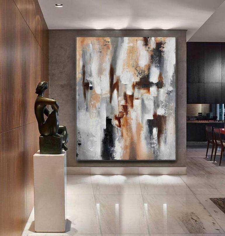 Original Abstract Painting , Modern Wall Decor, Oversized Wall Art,  Housewarming gift, Acrylic Painting, Large Canvas Art, Textured -LV-049  Painting by Kal Soom