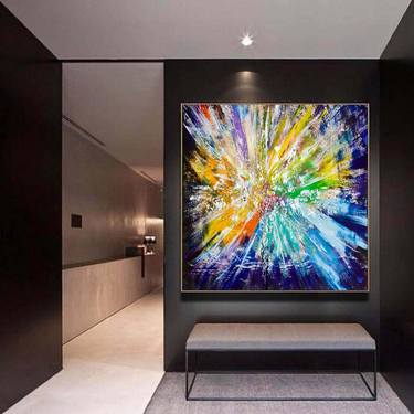 Colourful Abstract Painting, Explosion form Painting DS014 thumb