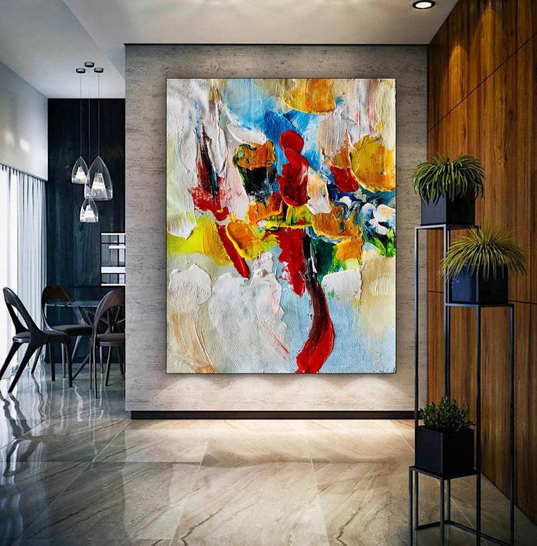 Original Abstract Expressionism Abstract Painting by Kal Soom