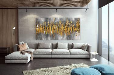 Gold & Bronze Color Painting for Luxury Rooms BZ13 thumb