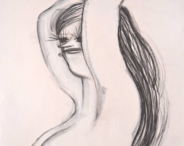 Original Figurative Body Drawing by Yana Medow