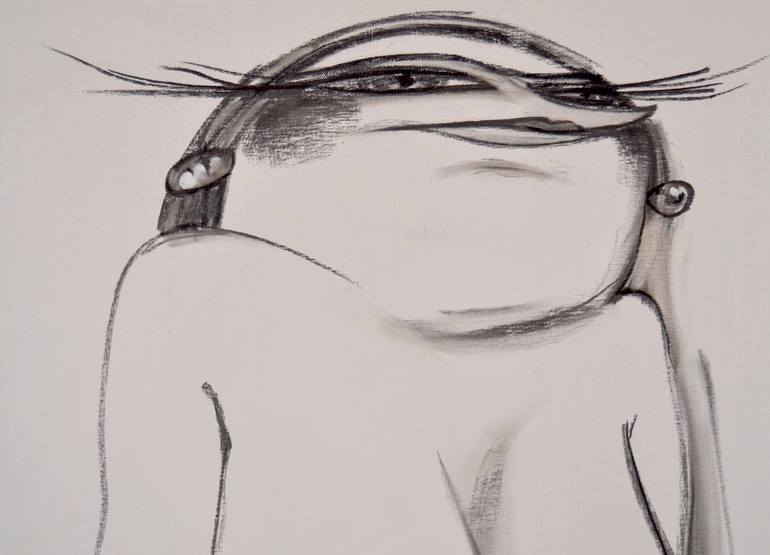 Original Contemporary Body Drawing by Yana Medow