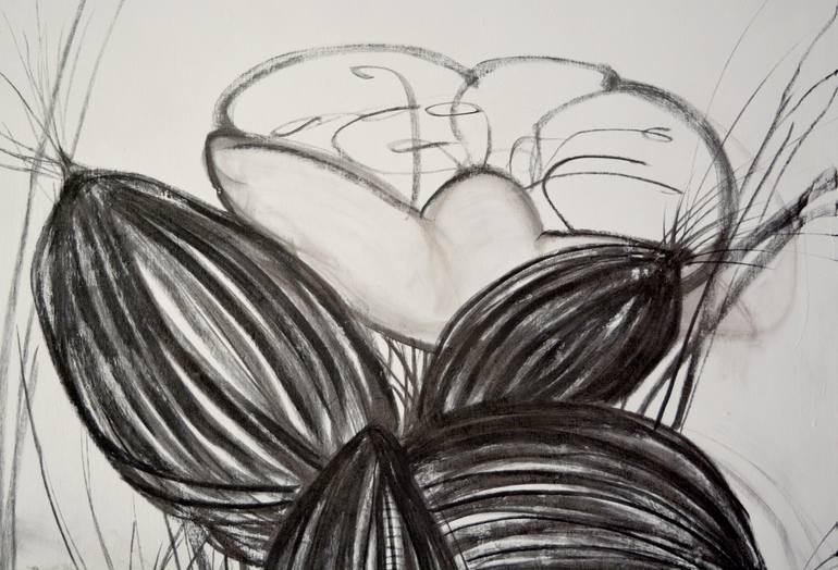 Original Abstract Botanic Drawing by Yana Medow