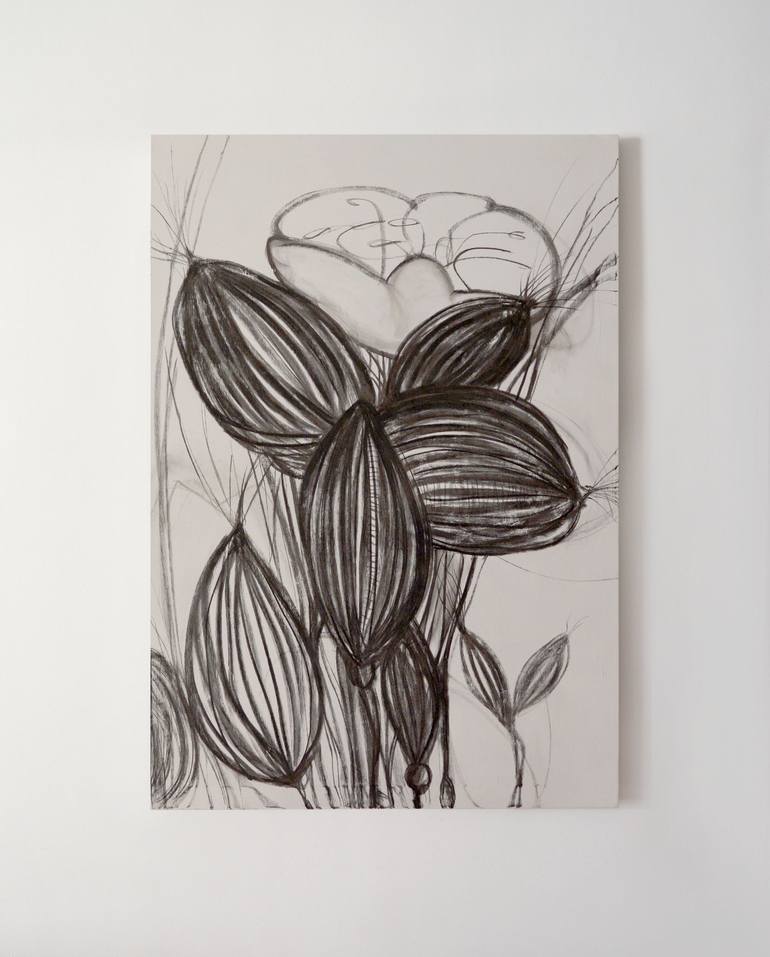 Original Abstract Botanic Drawing by Yana Medow