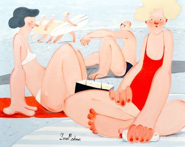 Print of Figurative Beach Paintings by Yana Medow