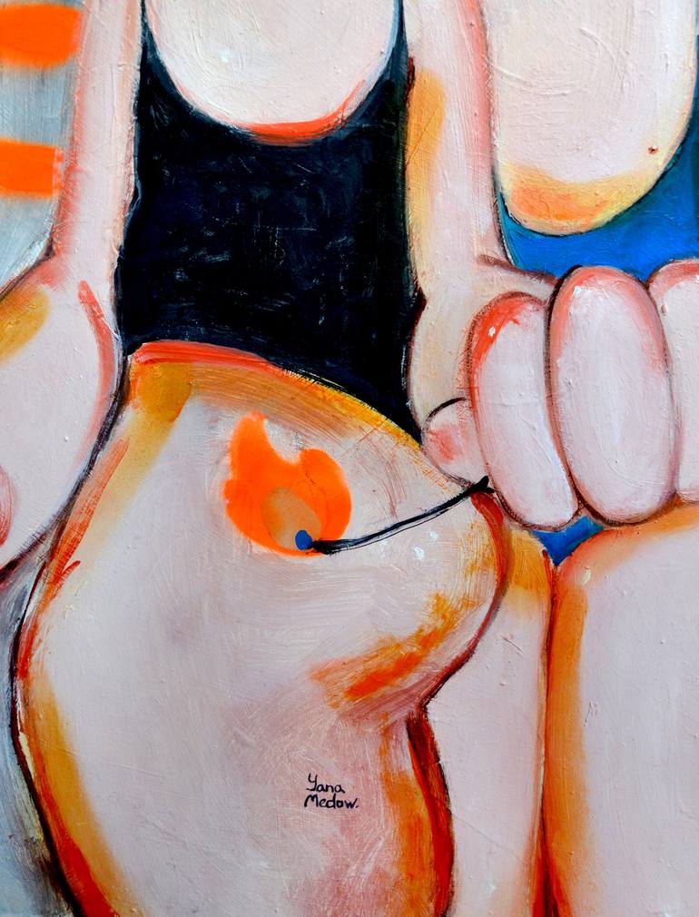 Original Figurative Women Painting by Yana Medow