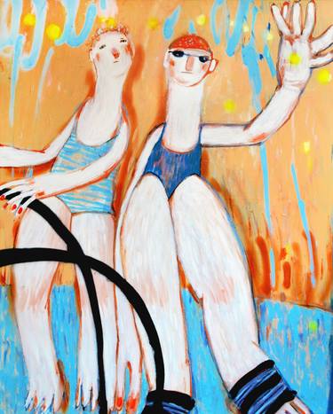 Print of Figurative People Paintings by Yana Medow