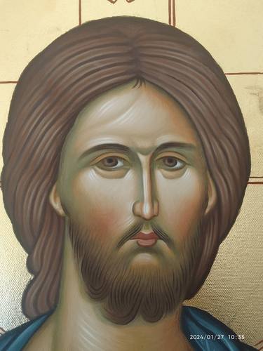 Jesus Christ Handpainted orthodox Icon thumb