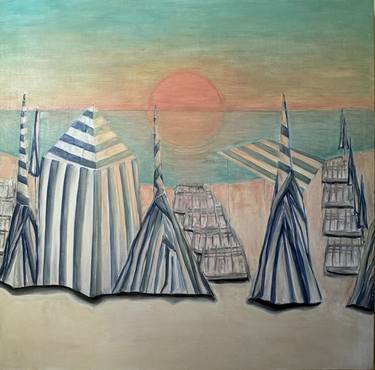 Original Modern Beach Paintings by Klimovich Eleonora