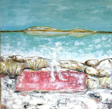 Original Beach Painting by Klimovich Eleonora