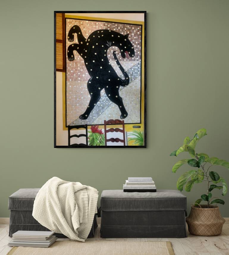 Original Expressionism Animal Painting by Klimovich Eleonora