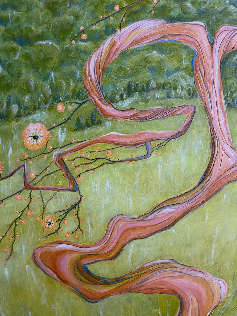 Original Expressionism Floral Painting by Klimovich Eleonora