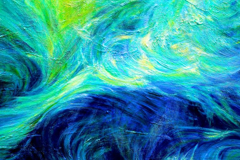 Original Modernism Seascape Painting by Isabel Castello Ocampos