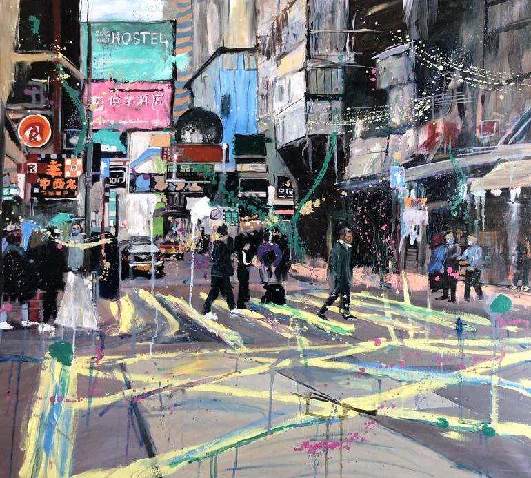 Hong Kong Painting by Ekaterina Braverman Saatchi Art