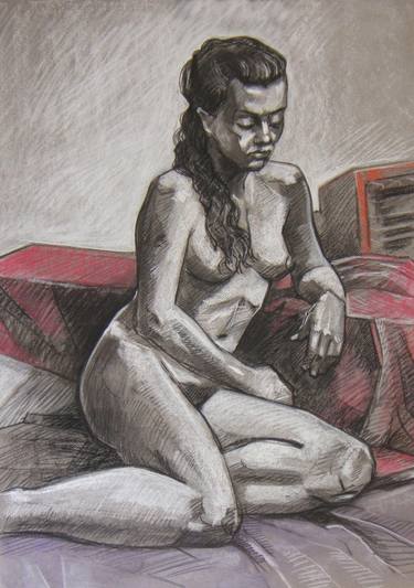 Original Nude Drawing by Brian Gallagher