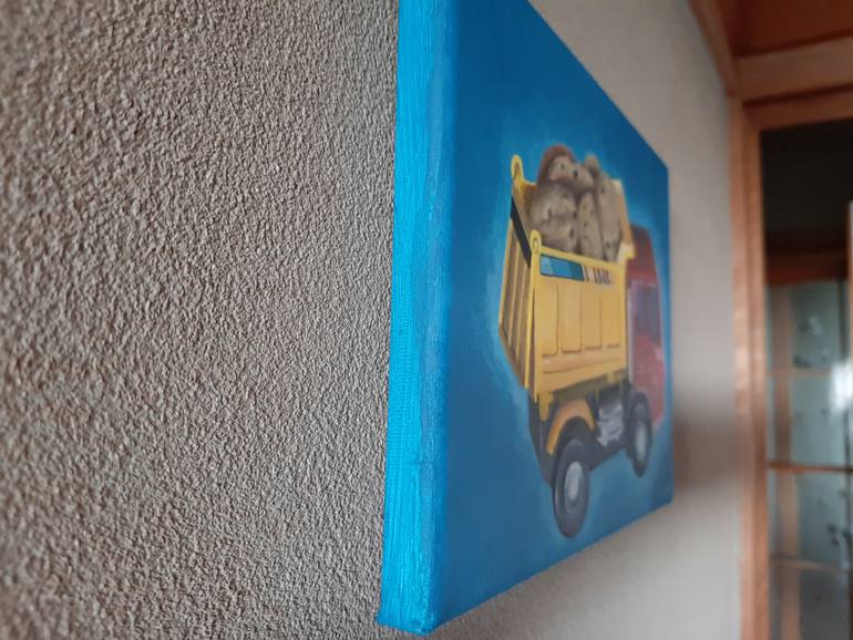 Original Photorealism Car Painting by Marianne Ando