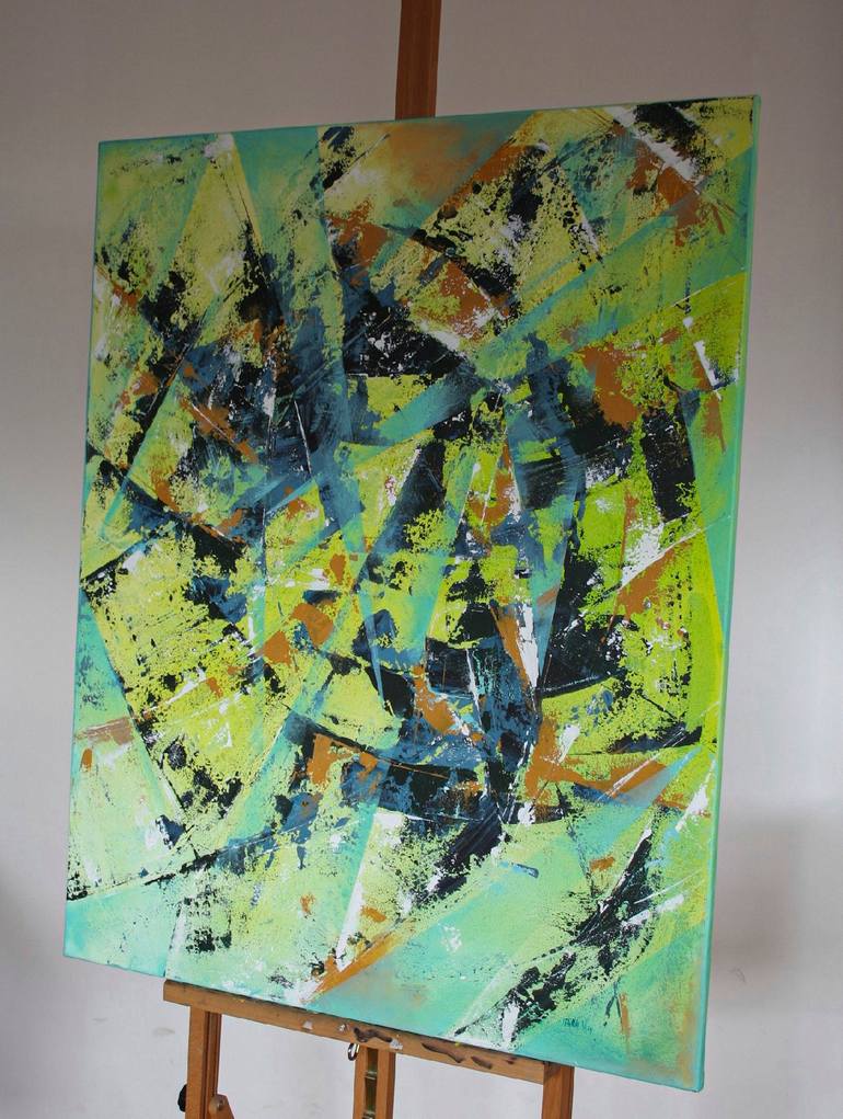 Original Abstract Expressionism Abstract Painting by Tetiana Maslyk