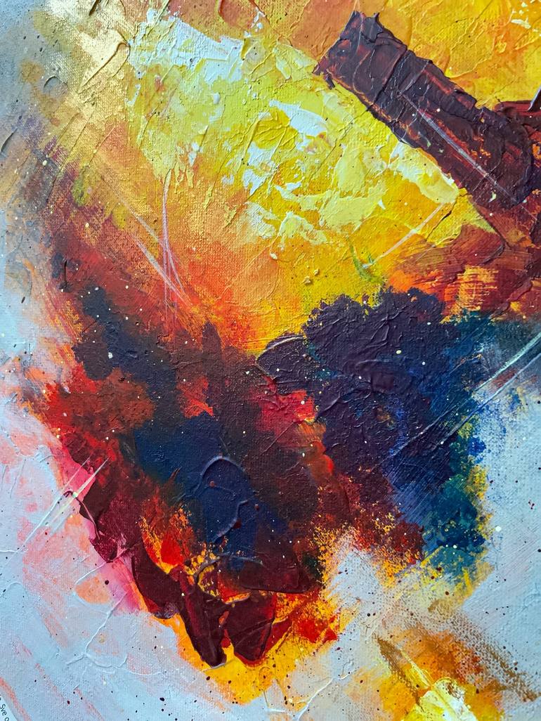 Original Abstract Expressionism Abstract Painting by Tetiana Maslyk