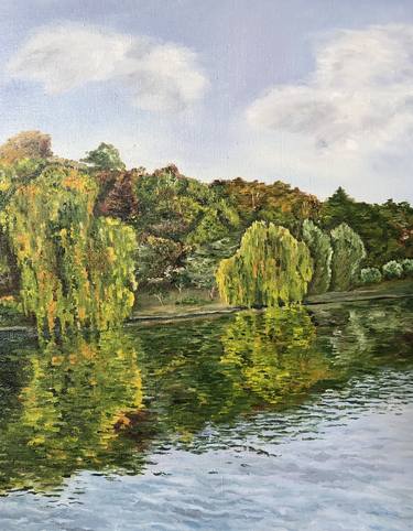 Original Impressionism Landscape Painting by Irina Khizhnyak