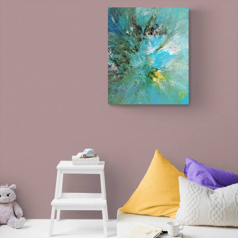 Original Abstract Interiors Painting by Art by Tatio