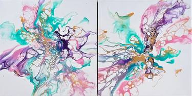 Original Abstract Botanic Paintings by Art by Tatio