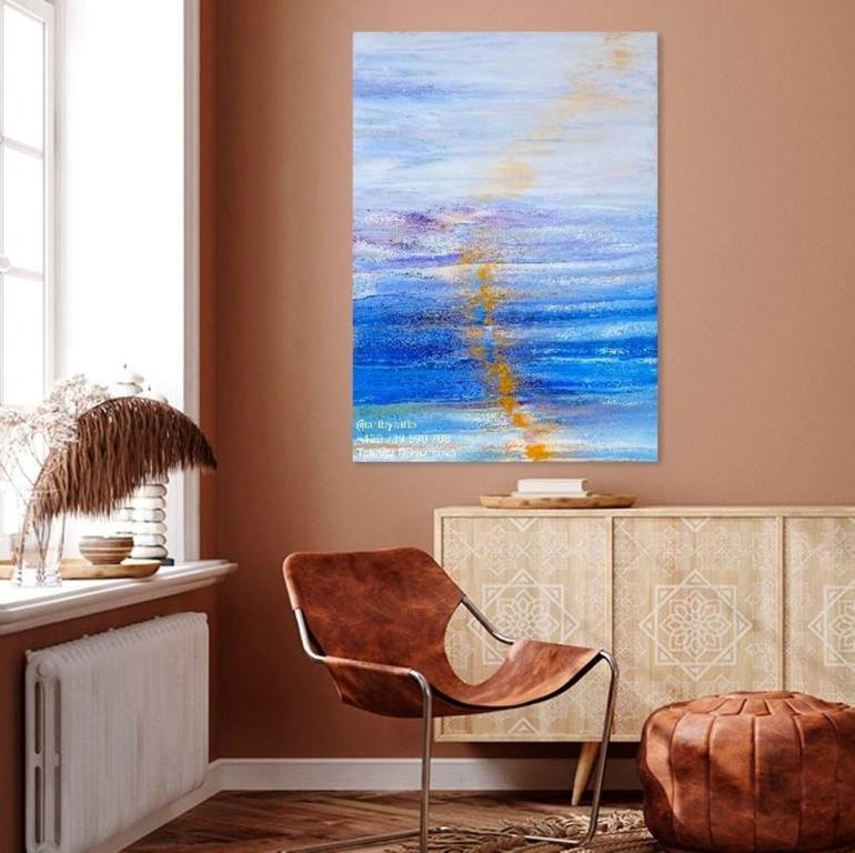Original Abstract Landscape Painting by Art by Tatio